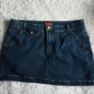 Cute merona denim mini skirt